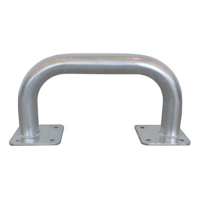 Barrière de sécurité acier 500mm avec platine - galvanisé