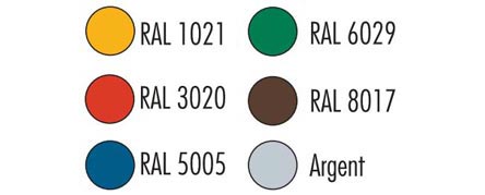 Nuanciers (Coloris à préciser lors de la commande)