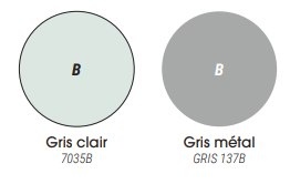 Finition piètement époxy standard<br>Autres coloris disponibles sur demande