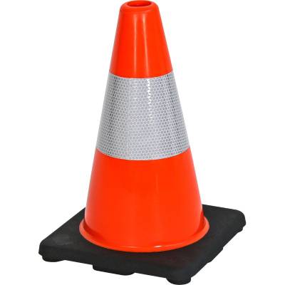 Cône 30 cm classe 2 base lestée caoutchouc
