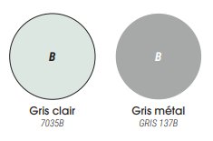 Coloris structure<br>Autres coloris sur demande 