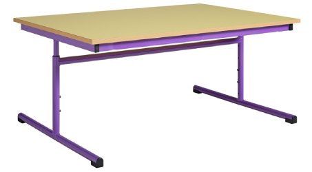 Table maternelle ronde réglable - Taille réglable 1 à 4 - Ø 120 cm - Plateau mélaminé ou stratifié - 79782749-951572139.jpg