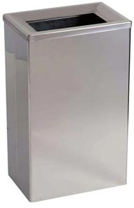 Corbeille en inox - 25 L - murale ou à poser 81255142-451529552.jpg