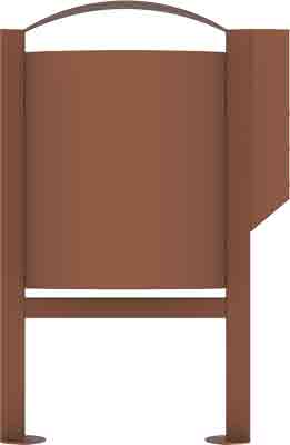 Corbeille sur pied 40L et distributeur sac hygiène canine ARKEA CANIN - 82441283-242896513.jpg