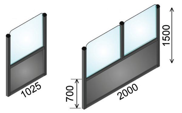 Cloison avec panneau