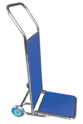 Chromé / Tapis bleu