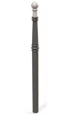 Potelet PMR Ø60 <br> Hauteur hors sol : 1200 mm