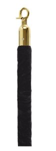 Corde noir - Crochet doré