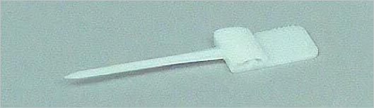 Piques plastique blanches amovibles <br> hauteur : 5 cm