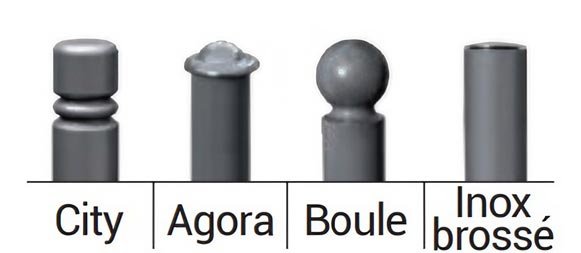 4 pommeaux au choix