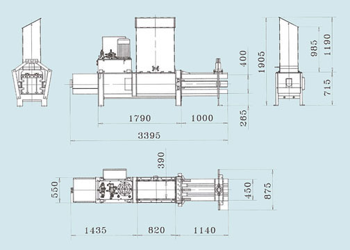Presse à balles horizontale - Force de compression : 10 t - Poids des balles : 20 à 50 kg - Puissance : 4 kW - 8665667-576761557.jpg