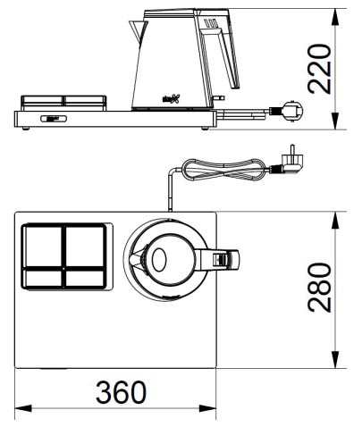 Plateau de courtoisie avec bouilloire 87143656-789591117.jpg