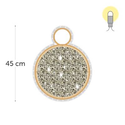 leds blanc chaud - 45 x 35 cm
