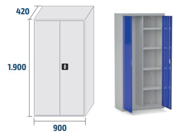 Grande séparation + 4 étagères moyennes+ 1 tringle porte cintres