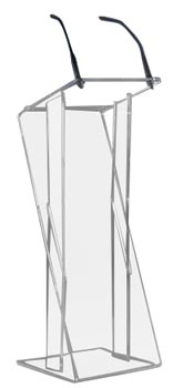 Pupitre cristal transparent	