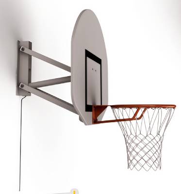 But de basket mural réglable : 2,60 ou 3,05 m Vérin à gaz
