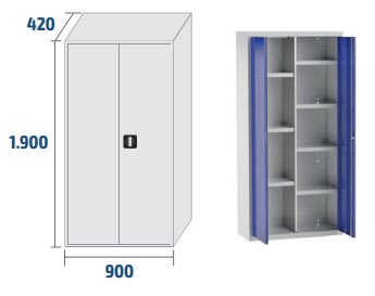 Grande séparation + 7 étagères moyennes