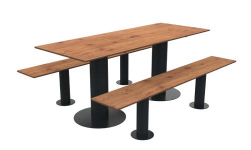 Anthracite / Pin Tyrol - Trou de parasol - 8 Places
