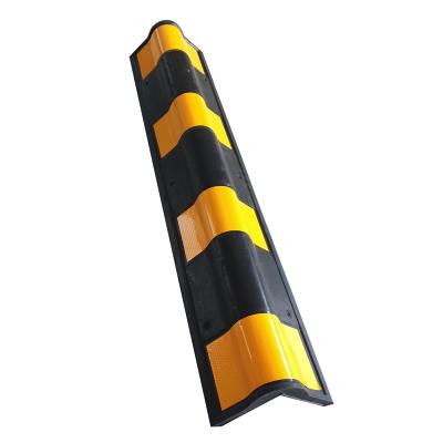 Protection d'angle arrondis en caoutchouc - 800mm-  Noir/Jaune
