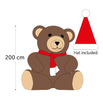 Hauteur : 200 cm<br>Coloris : Brun