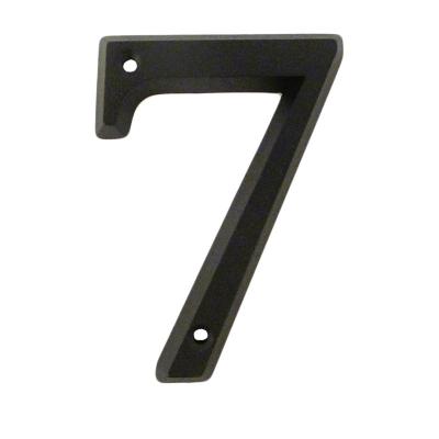 Chiffre n°7 à clouer en zamak noir