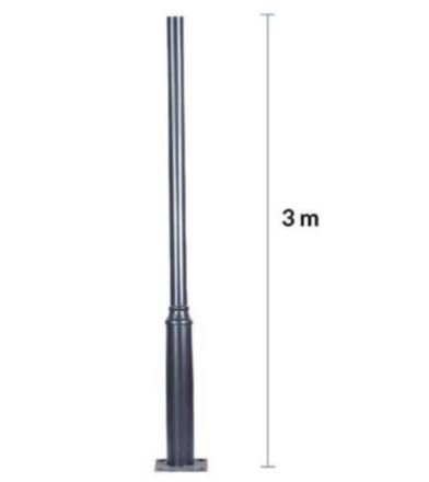 Poteau métallique pour lampadaire solaire 3 m  - 94871332-156231393.JPG