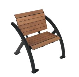 Banc en acier et compact HPL - 3 places - Effet Lames - Structure anthracite - L.1970 x P.735 x H.800 mm - Coloris au choix - 9588334-124986771.jpg