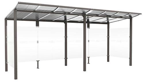 Avec deux bardages latéraux - Lg 5000 mm