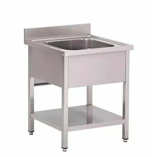 Plonge inox adossée - 1 bac L 1060 x P 500 x  H 250 mm  - 97274146-878114452.jpg