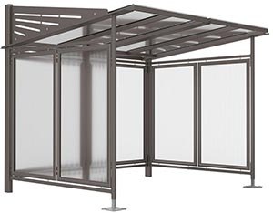 Abri cycles « tout-en-un » (initial + bardage de fond + bardages latéraux)