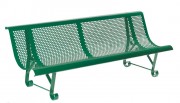 Banc public métallique
