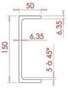 Profilé U en résine