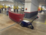 Tracteur pousseur caddies et chariots - Capacité 2 tonnes 30 chariots