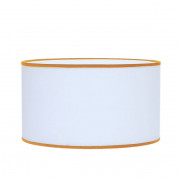 Abat-jours en coton blanc ronds