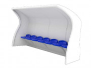 Abri banc de terrain de foot