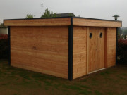 Abri bois contemporain