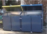 Abri cache conteneur anti vandalisme - Capacité 1100 L