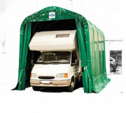 Abri camping car à porte rabattable - Longueur  : de 6 m à 12 m - Largeur : 3,40 m - Hauteur : jusqu'à 2,90 m