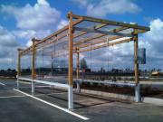 Abri chariots de supermarché sur mesure