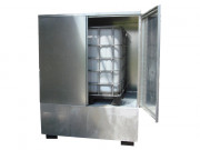 Abri de stockage en acier galvanisé à chaud pour 1 ibc - rétention 1000 l