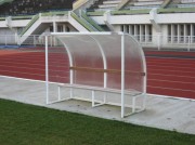 Abri de touche terrain de football