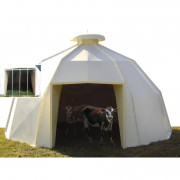 Abri mobile pour veaux ou chevaux - Surface 16.6 m² - Hauteur 1.45 ou 1.90 m