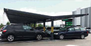 Abri drive parking supermarché sur mesure