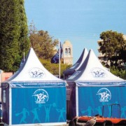 Tente événementielle en toile personnalisable 