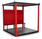 Abri fumeurs pour chantier