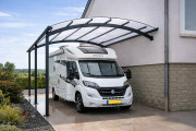 Abri pour camping-car et caravane en aluminium - Adossé ou autoportant - sur mesure 