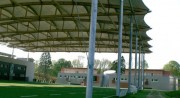 Abri textile terrain de sport