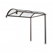 Abri vélos voûte en acier galvanisé - Dim. L2500 x P2090 x H2635 mm - Sur platines