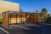 Abri vélo à parois en bois - Longueur jusqu'à 7,5 m