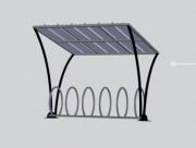 Abri vélo avec toit tôle